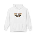 Fishing Hoodie — "Fish Hard, Live Bigger" Hook Graphic