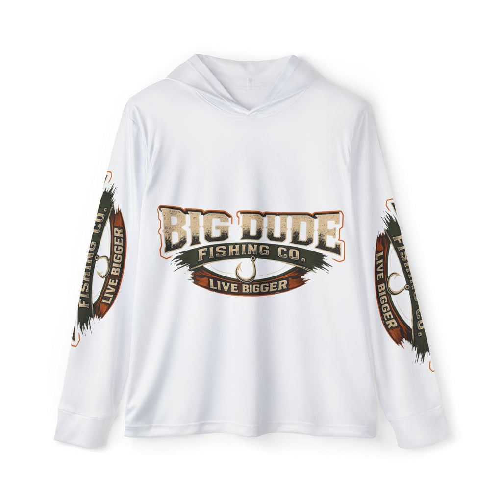 Big Dude Fishing Co. Men's Fishing Hoodie — 'Live Bigger' Performance Warmup