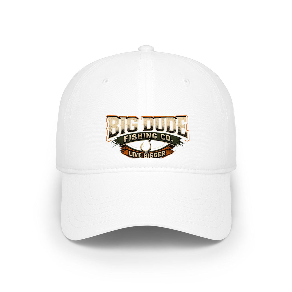 Big Dude Fishing Co. Low Profile Baseball Cap – "Live Bigger" Outdoors Hat