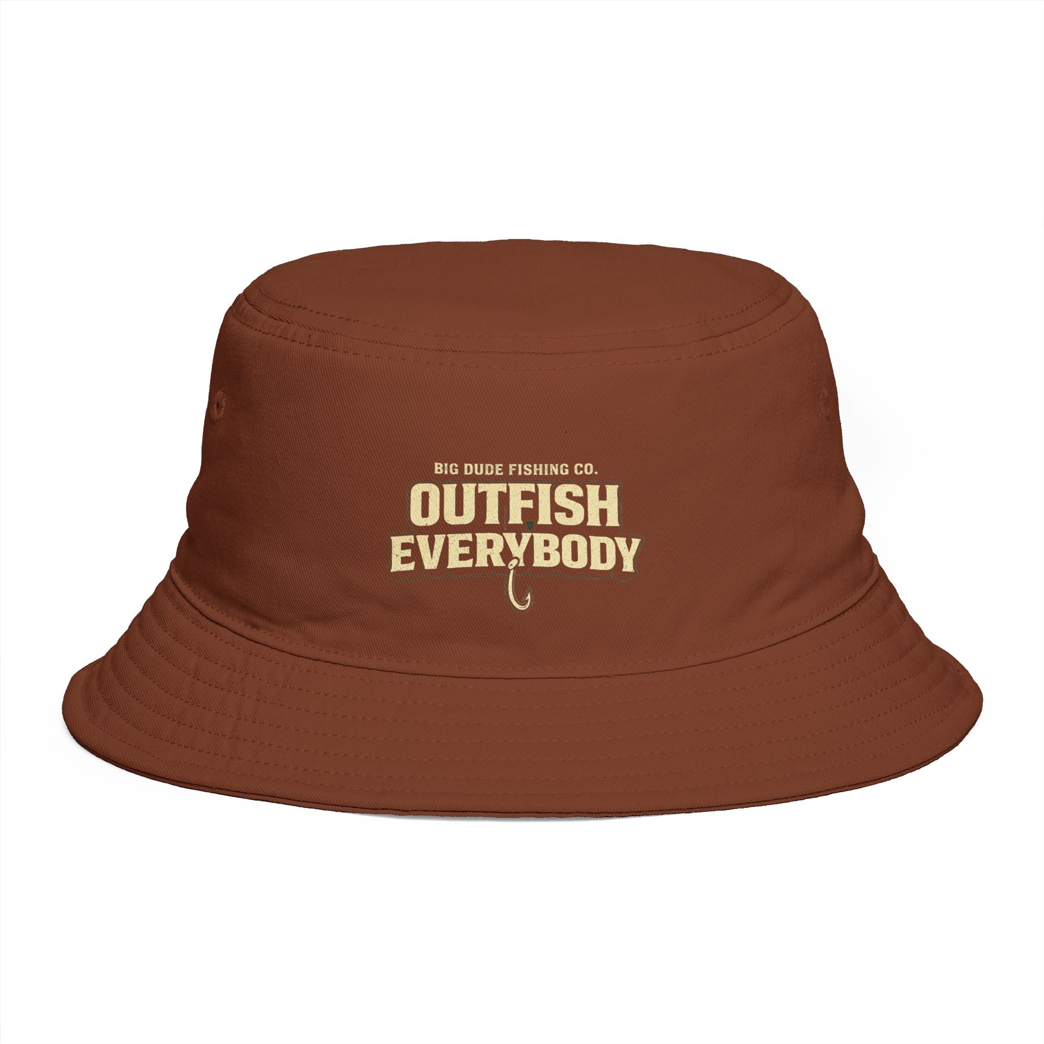 Fishing Bucket Hat – "Outfish Everybody" Outdoor Angler Cap