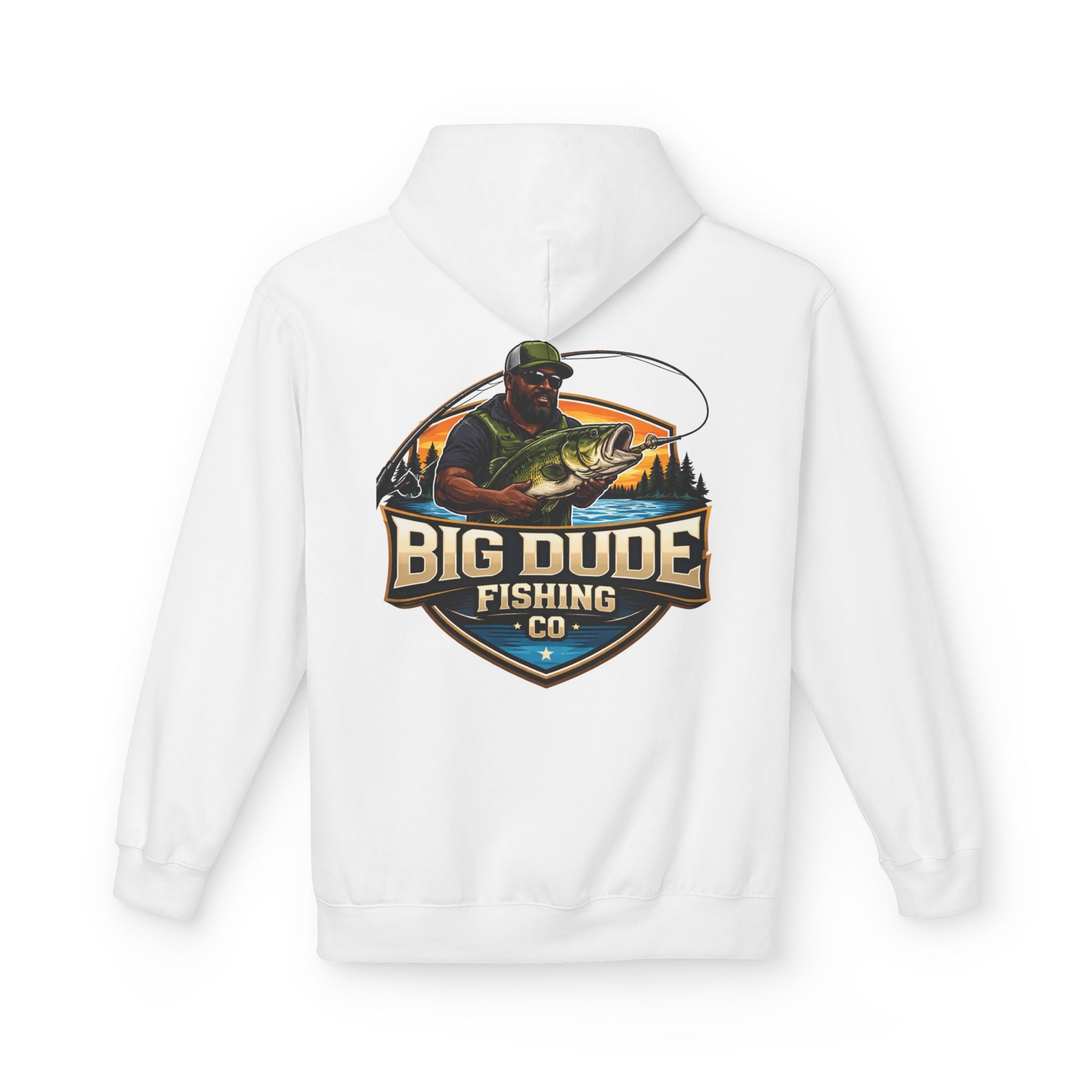 Fishing Hoodie - “Big Dude Fishing Co.” Graphic Pullover