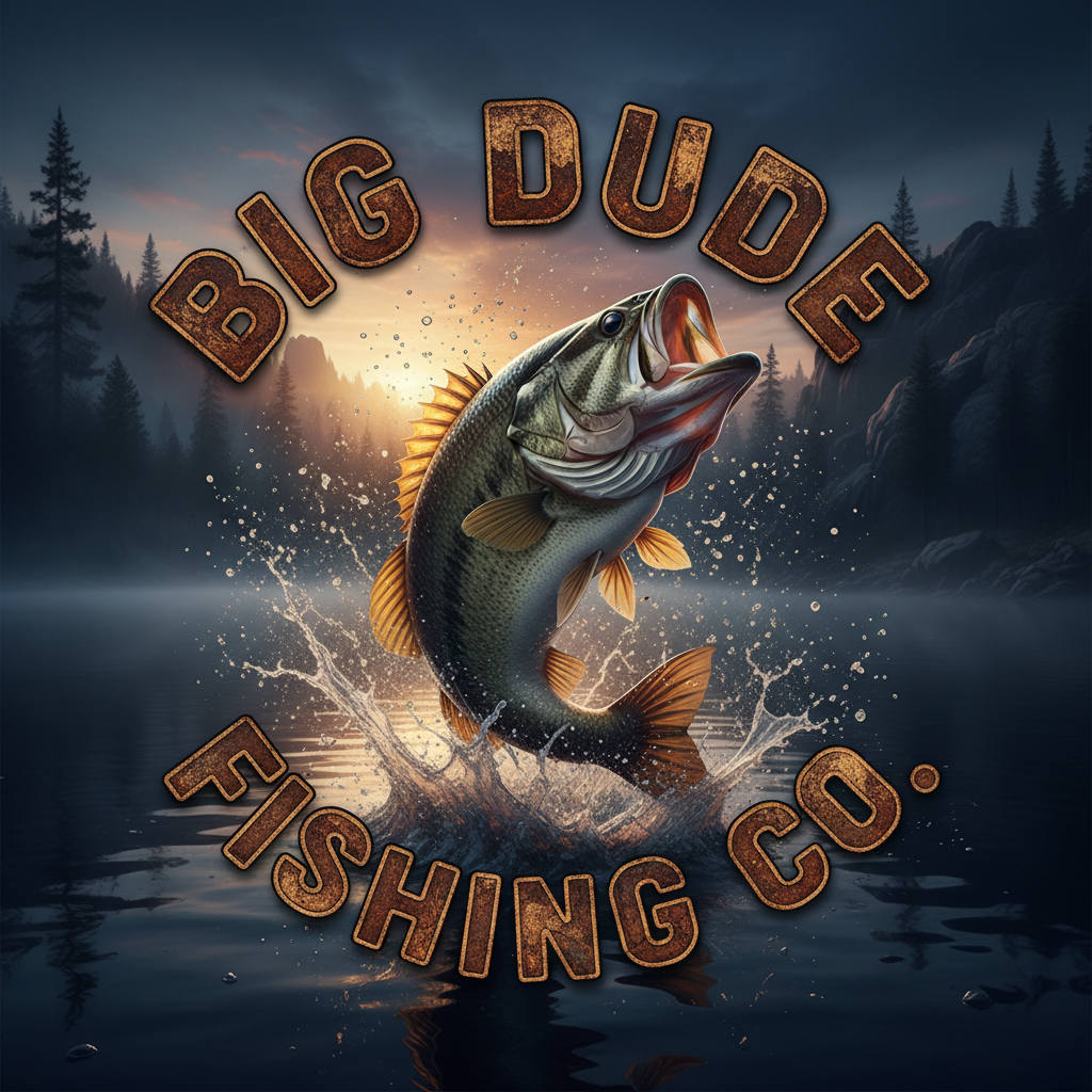 Big Dude Fishing Co - Bass Jumping